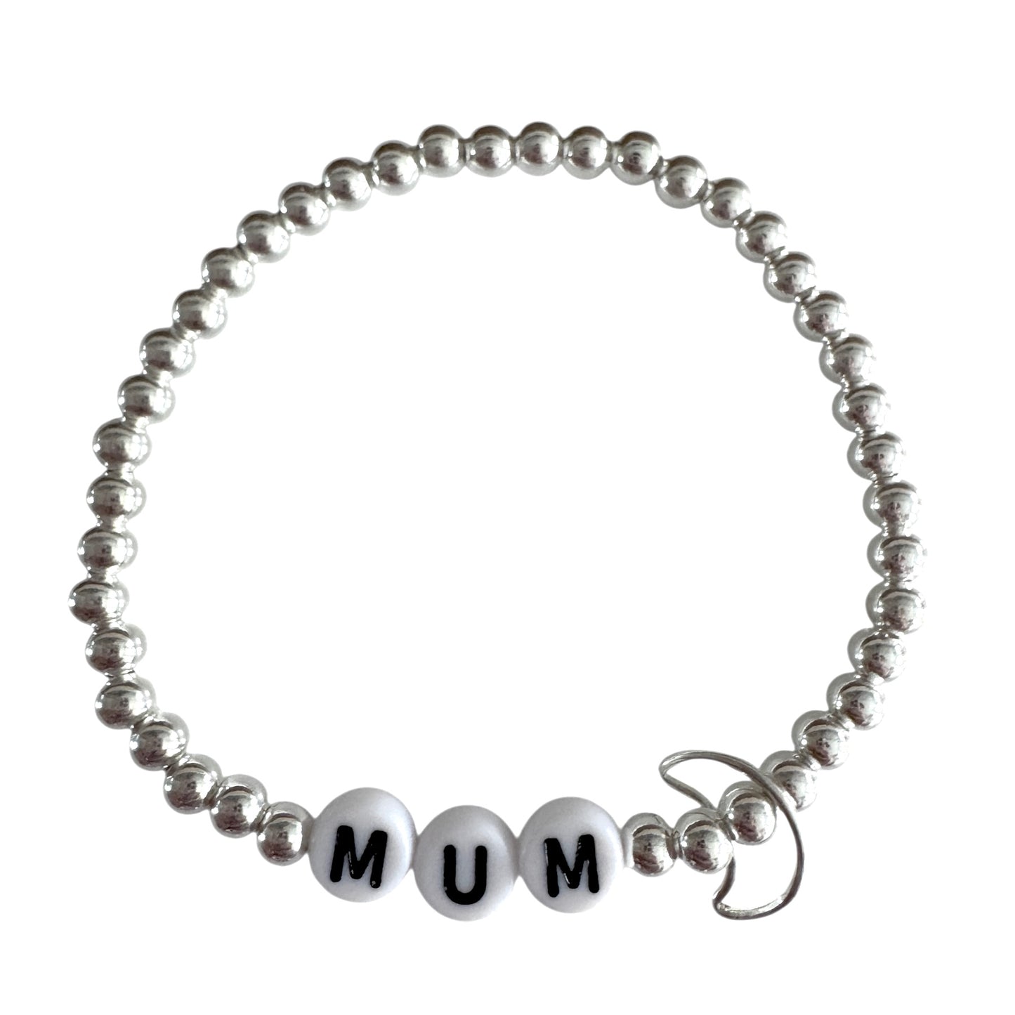 925 Sterling Silver Luxe Personalised Charm Bracelet