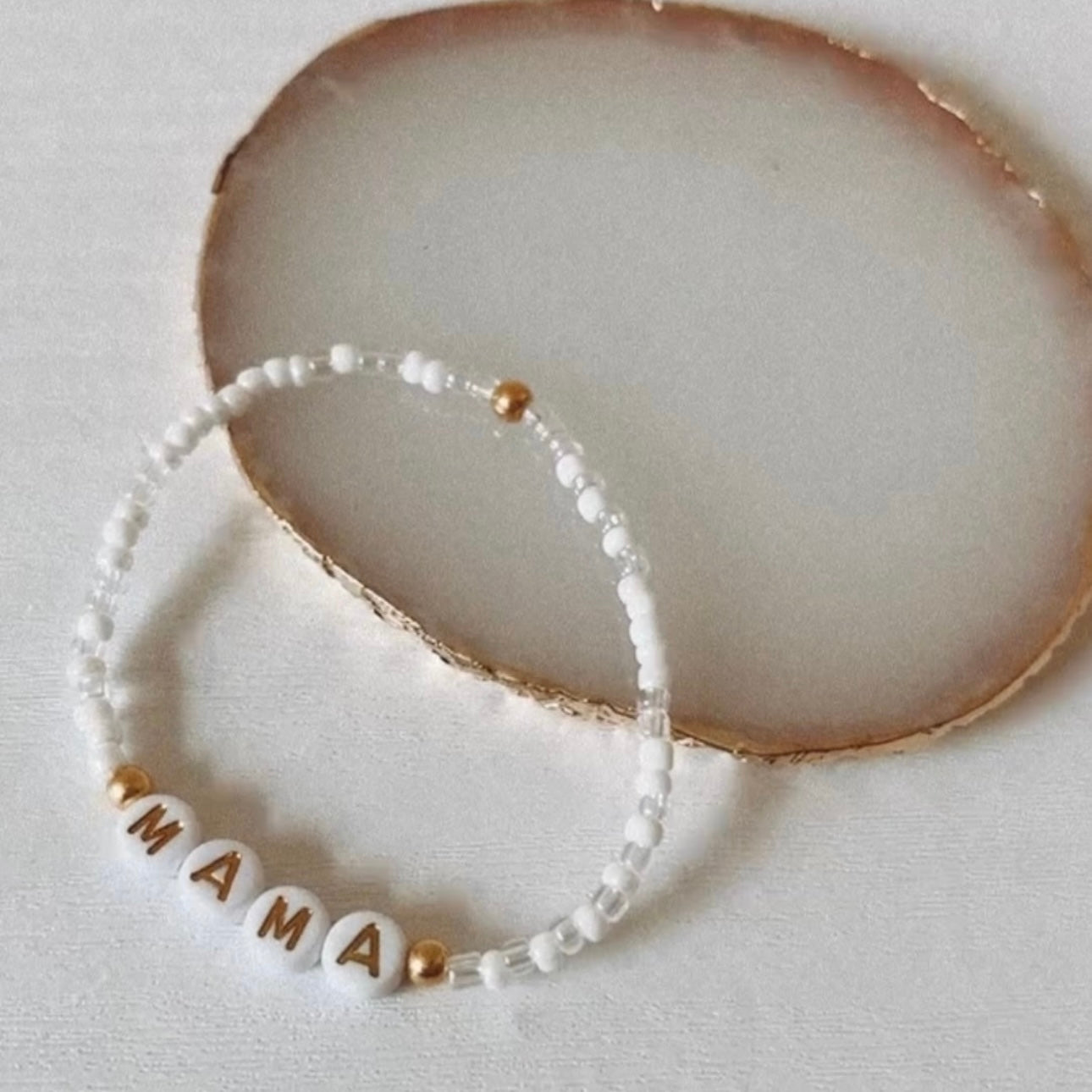 Delicate beaded friendship bracelet - Positively Beaded