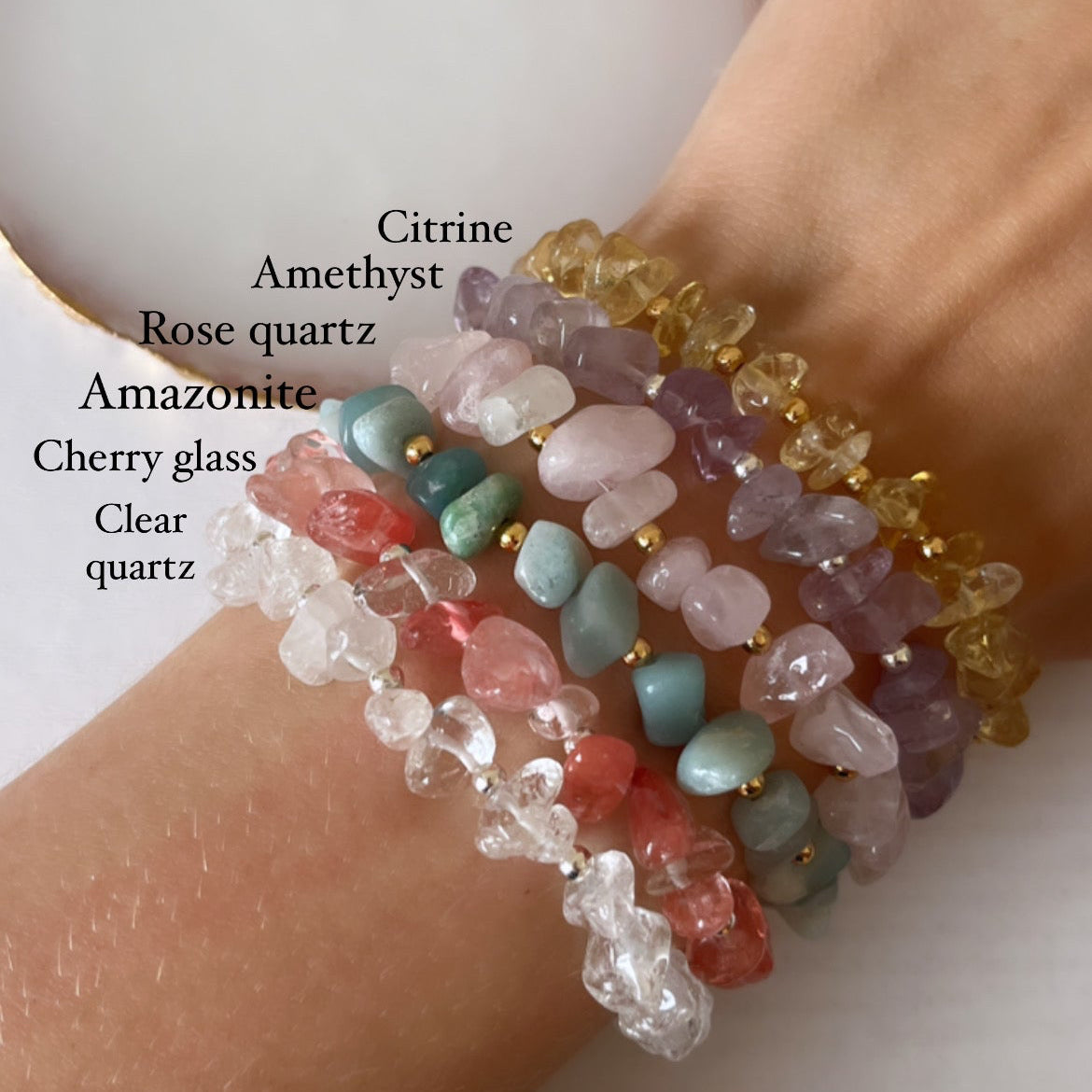 Beaded crystal bracelet - Positively Beaded