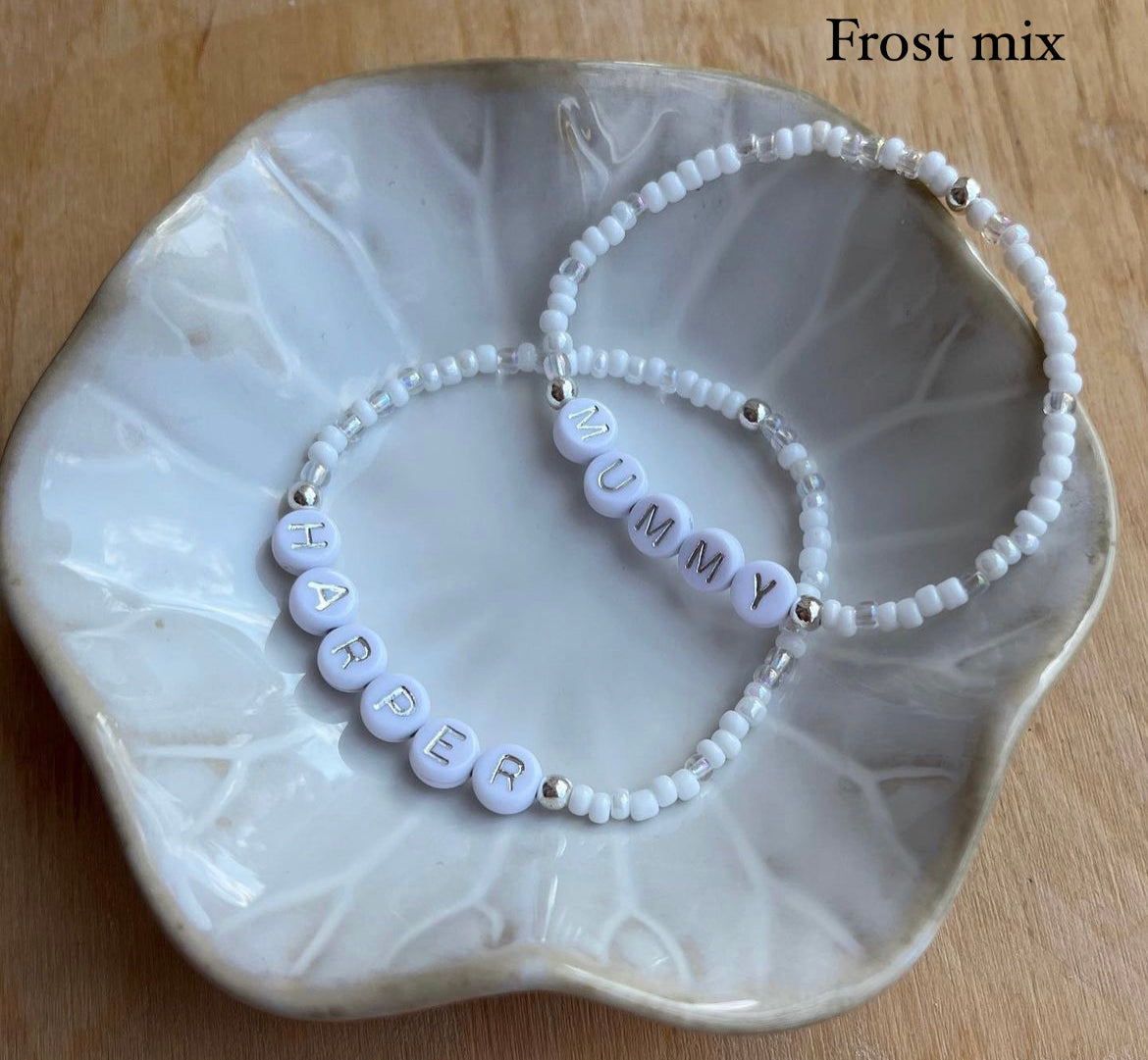 Delicate beaded friendship bracelet - Positively Beaded