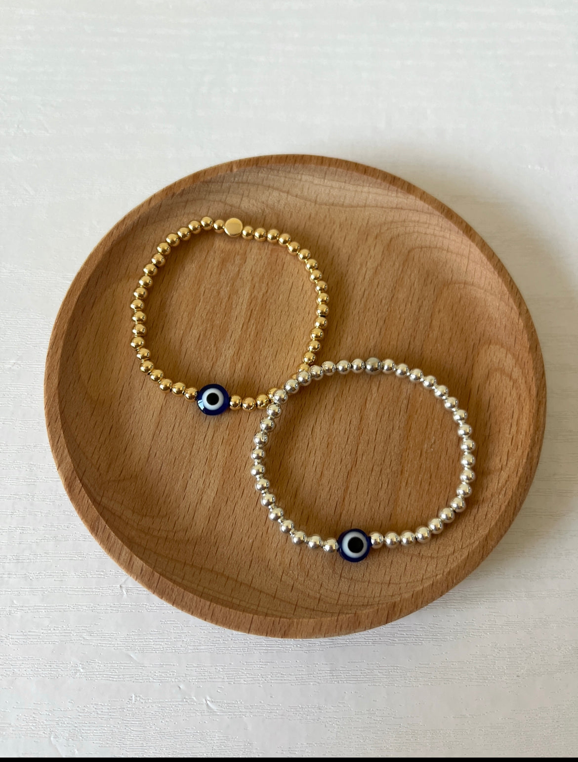 Classic evil eye bracelet - Positively Beaded
