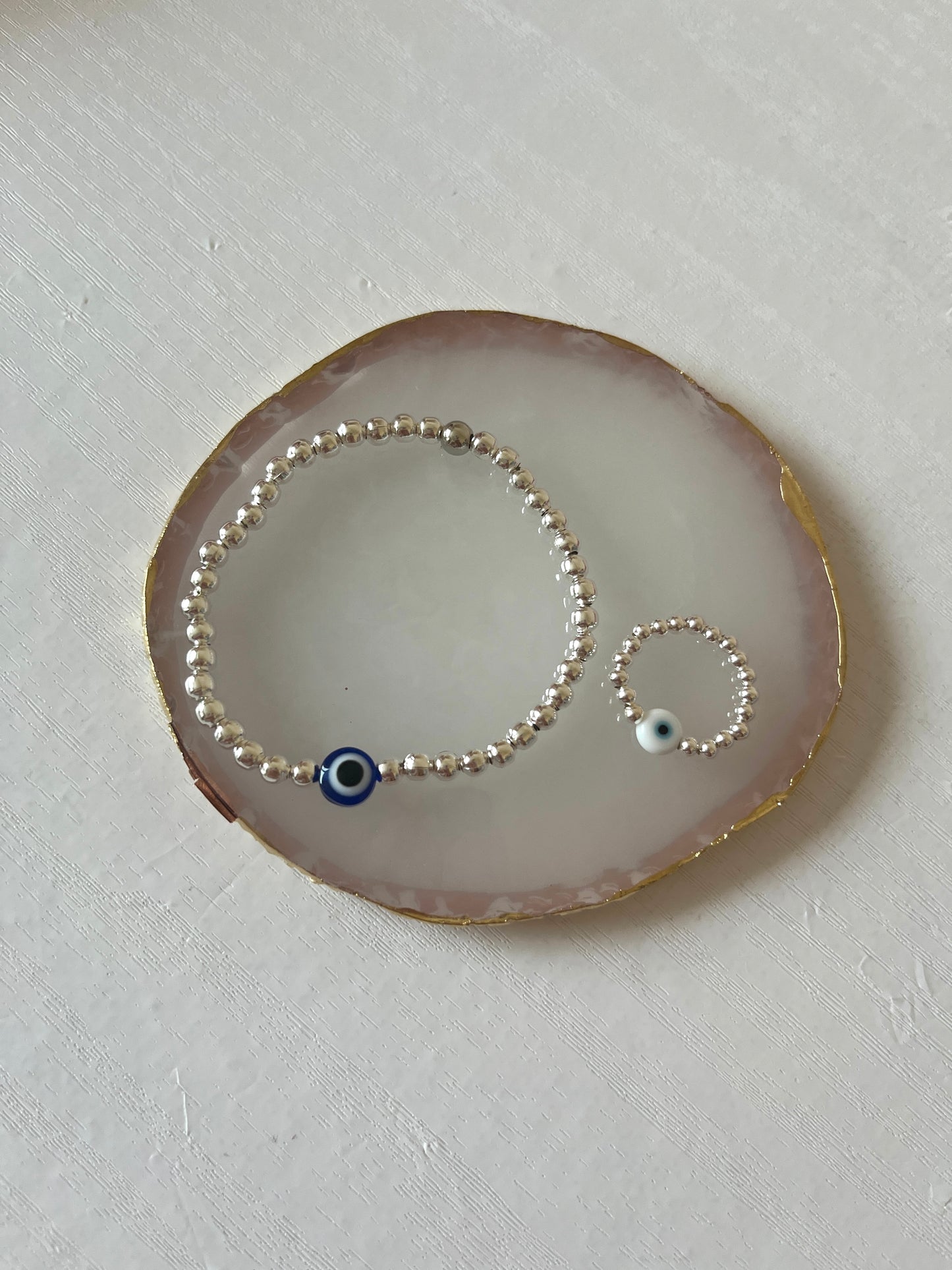 Classic evil eye bracelet - Positively Beaded
