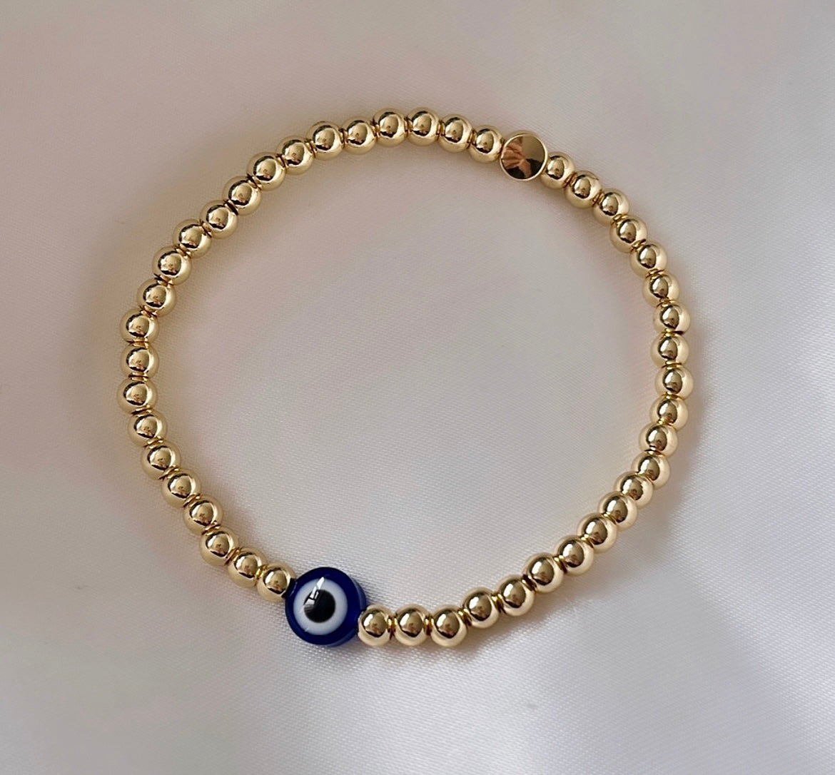 Classic evil eye bracelet - Positively Beaded
