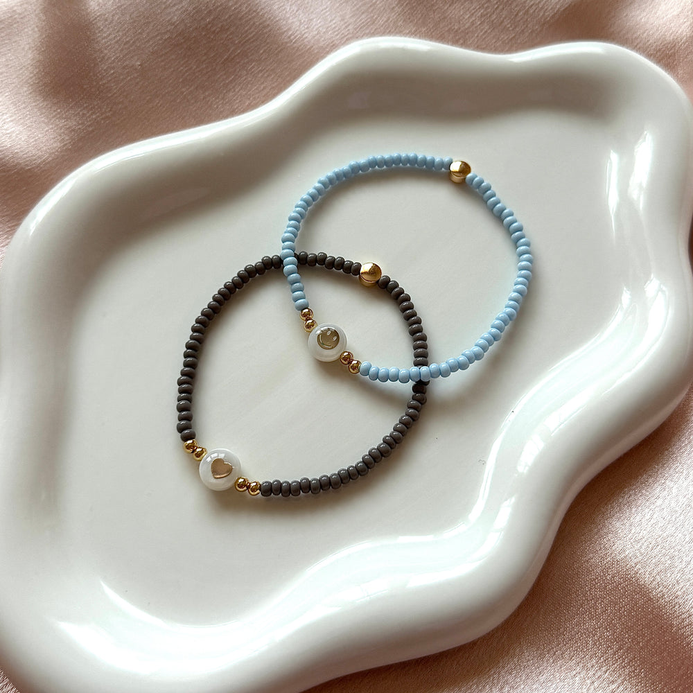 
                      
                        Freshwater Pearl Minimalist Neutral Initial Bracelet
                      
                    