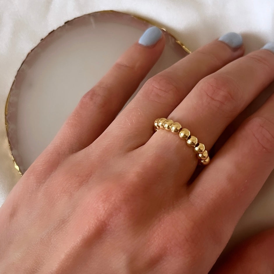 
                      
                        Chunky gold plated ring
                      
                    