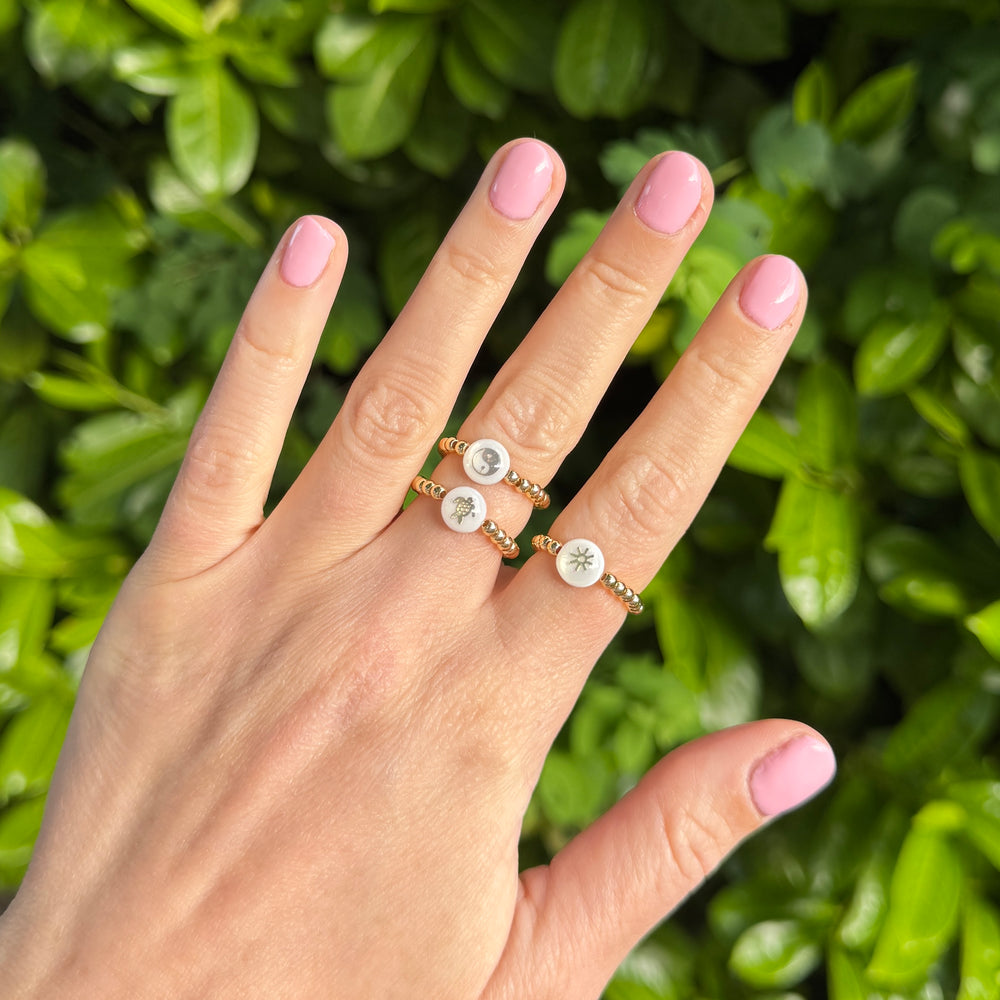 
                      
                        Freshwater Pearl Symbol Ring - Positively Beaded
                      
                    
