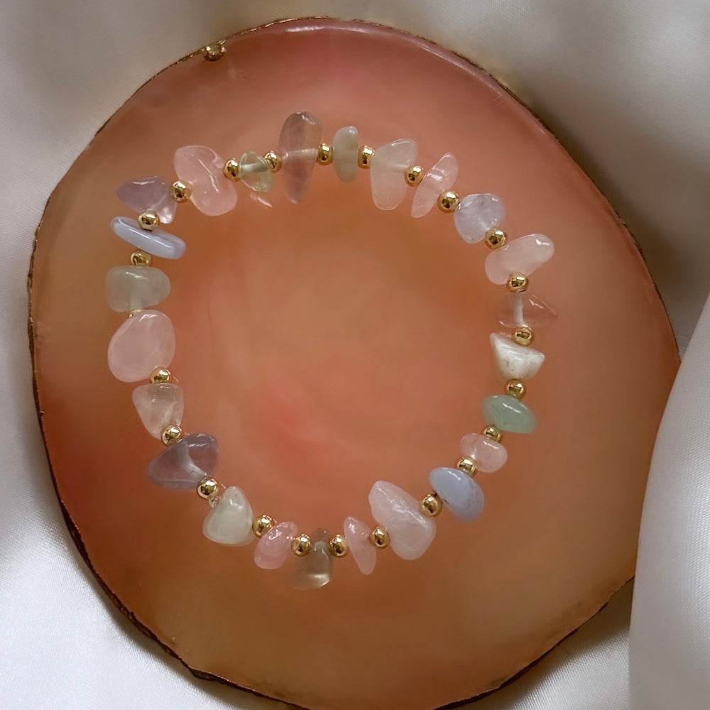 
                      
                        Eclectic pastel crystal bracelet
                      
                    