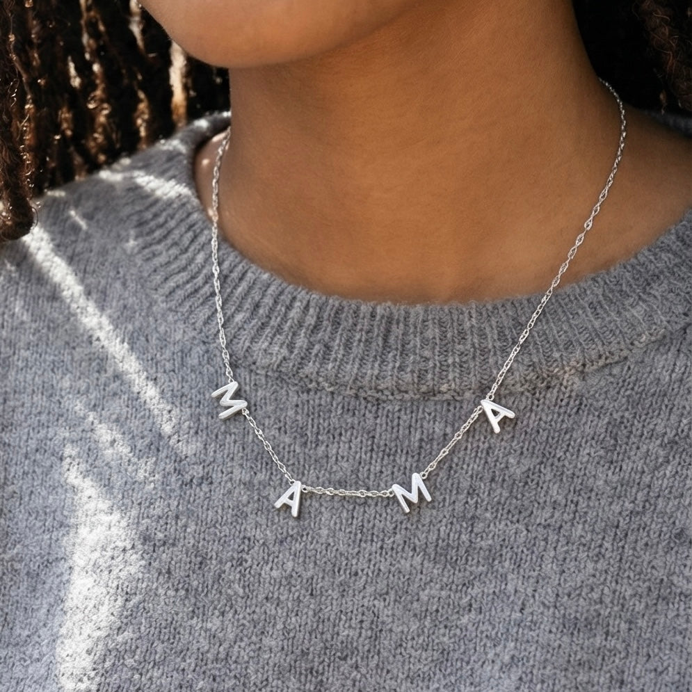 The Mama Letter Necklace
