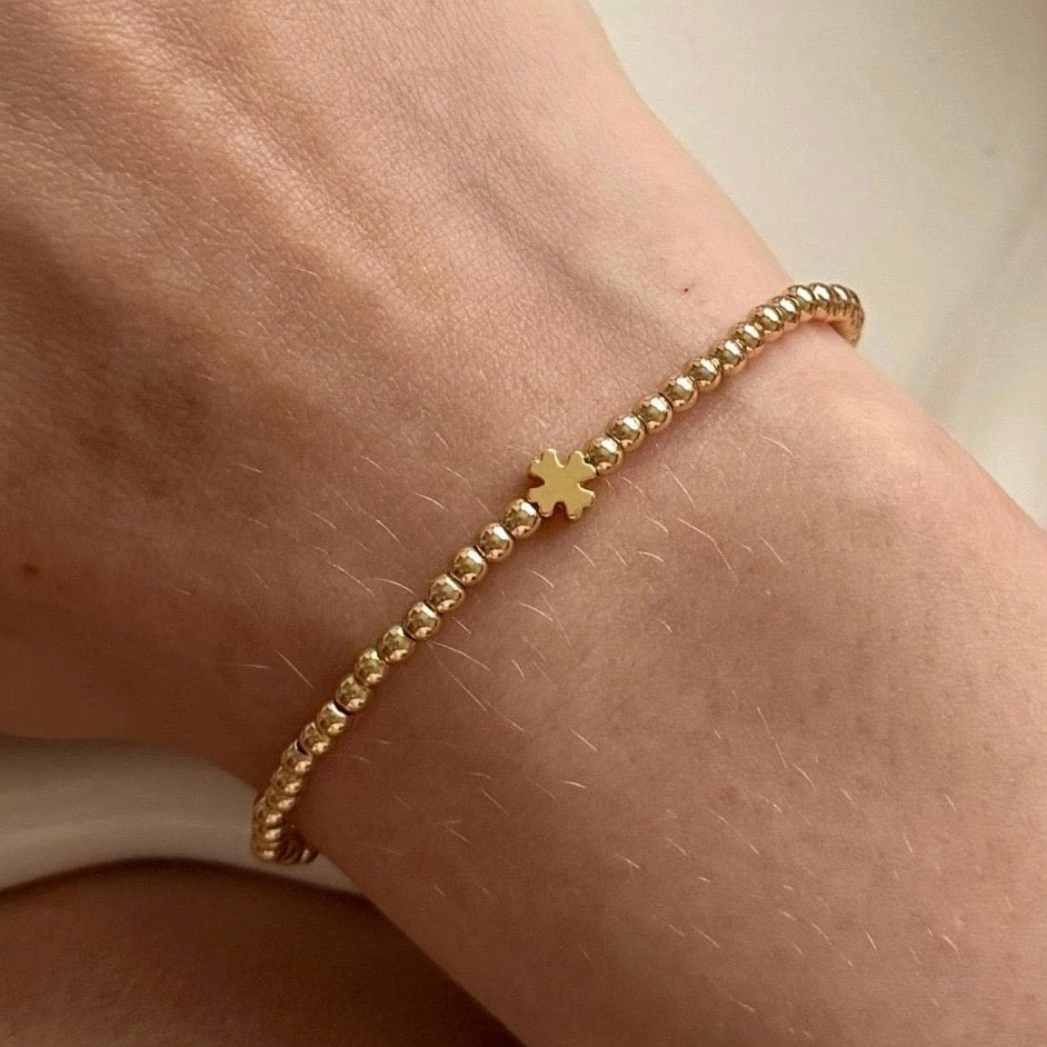 3mm Clover Stacking Bracelet