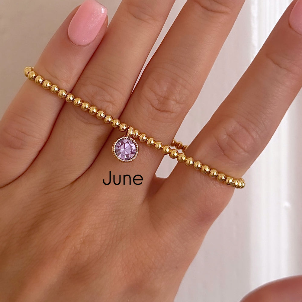Last chance to buy! Birthstone Charm Bracelet - Positively Beaded