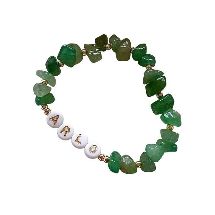 Green Aventurine Personalised Bracelet