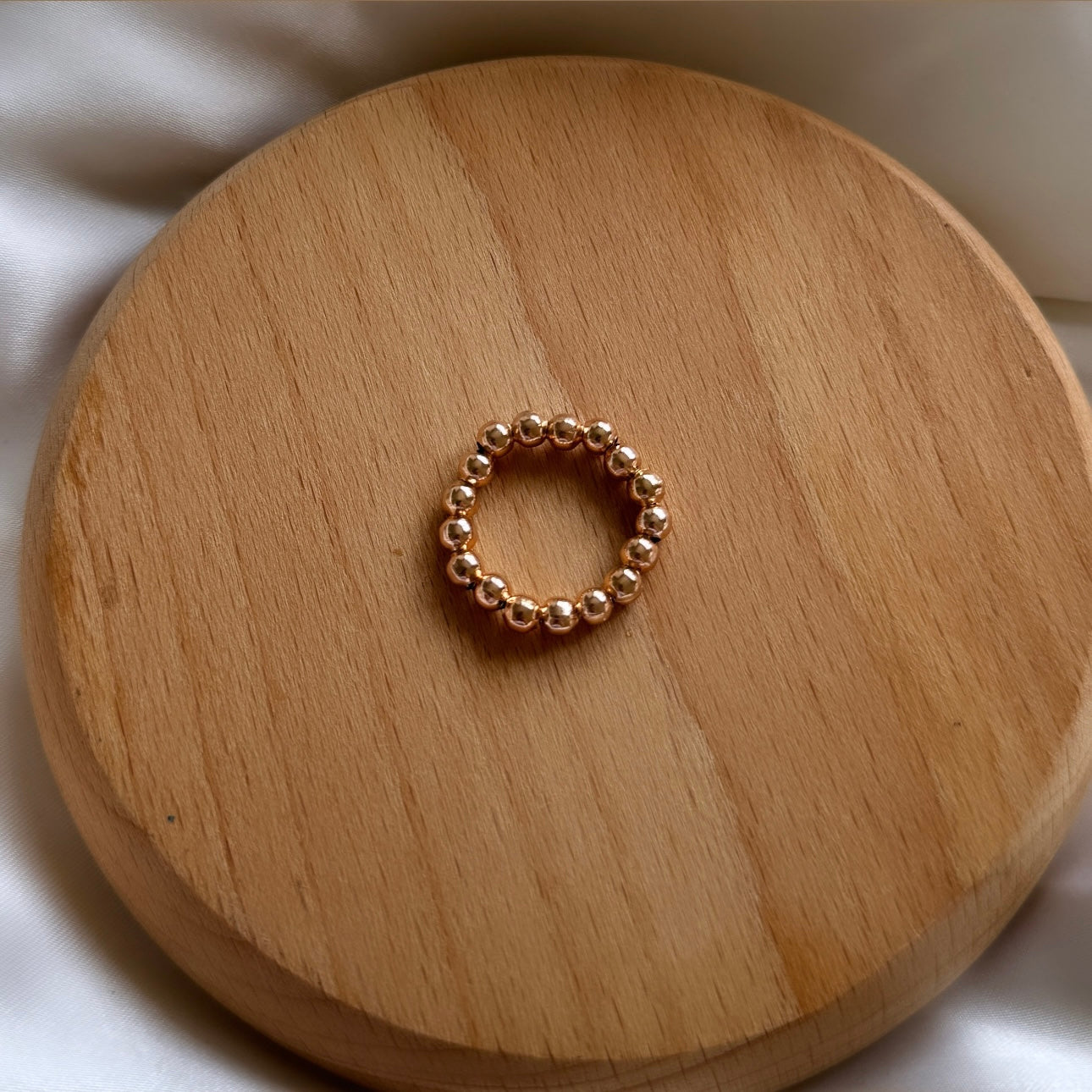 Chunky rose gold plated ring - Positively Beaded