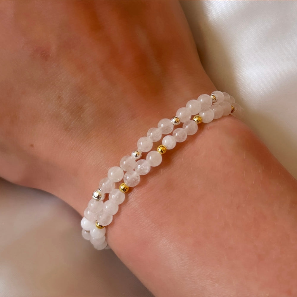 
                      
                        White jade stacking bracelet
                      
                    