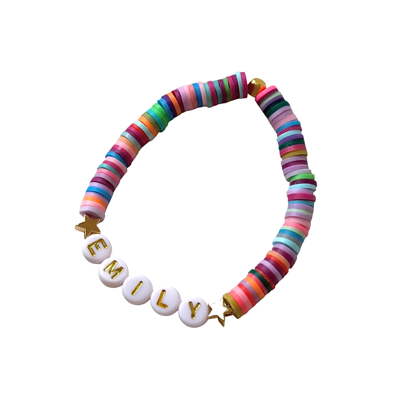 Rainbow Star Heishi Bracelet