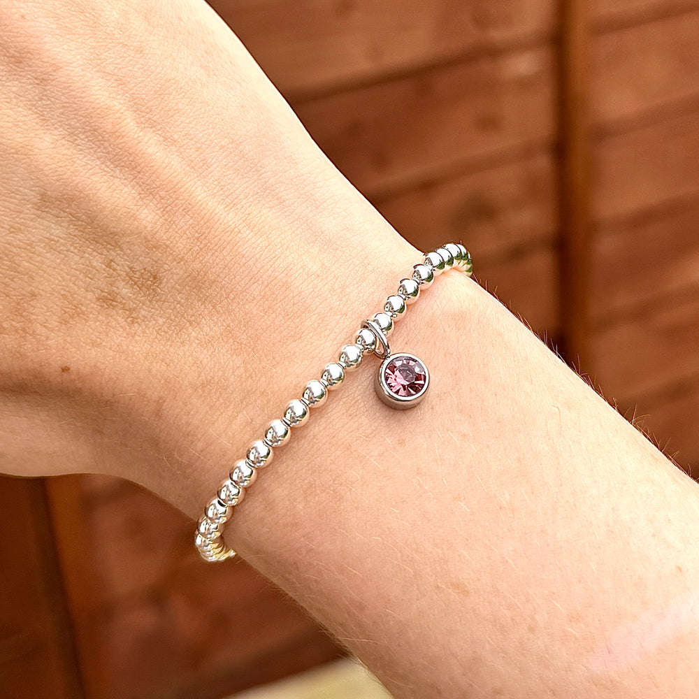 
                      
                        Luxe Classic Birthstone Bracelet - 925 Sterling Silver - Positively Beaded
                      
                    