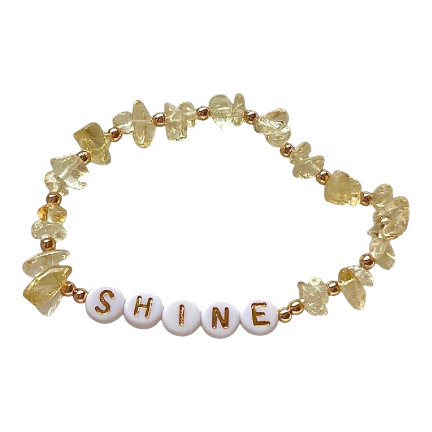 Citrine Personalised Crystal Bracelet
