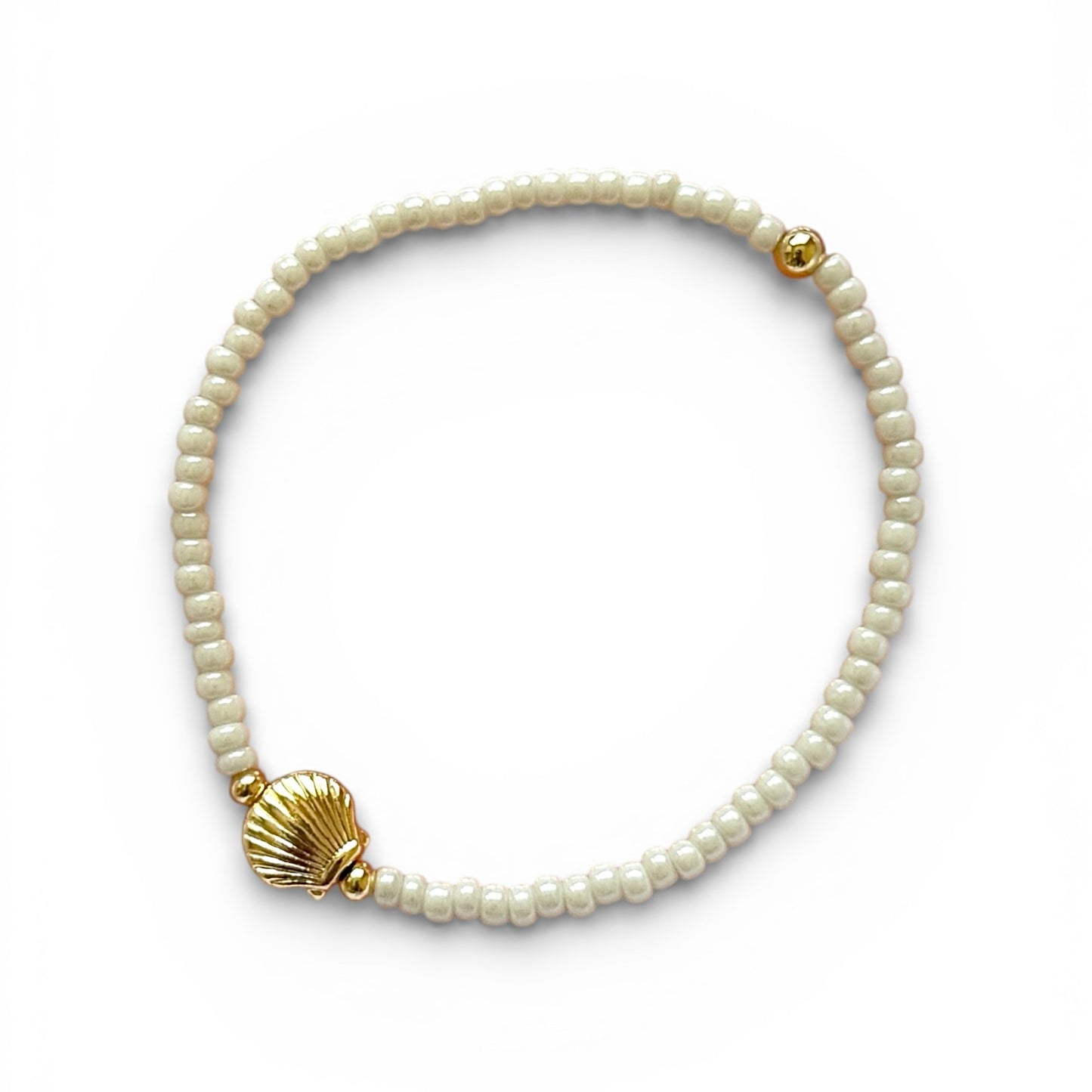 Oyster Charm Bead Bracelet