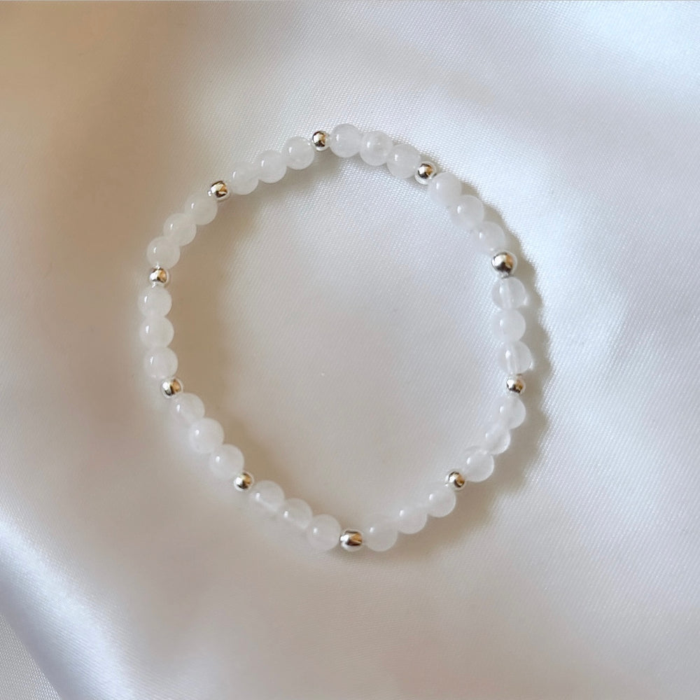 
                      
                        White jade stacking bracelet
                      
                    