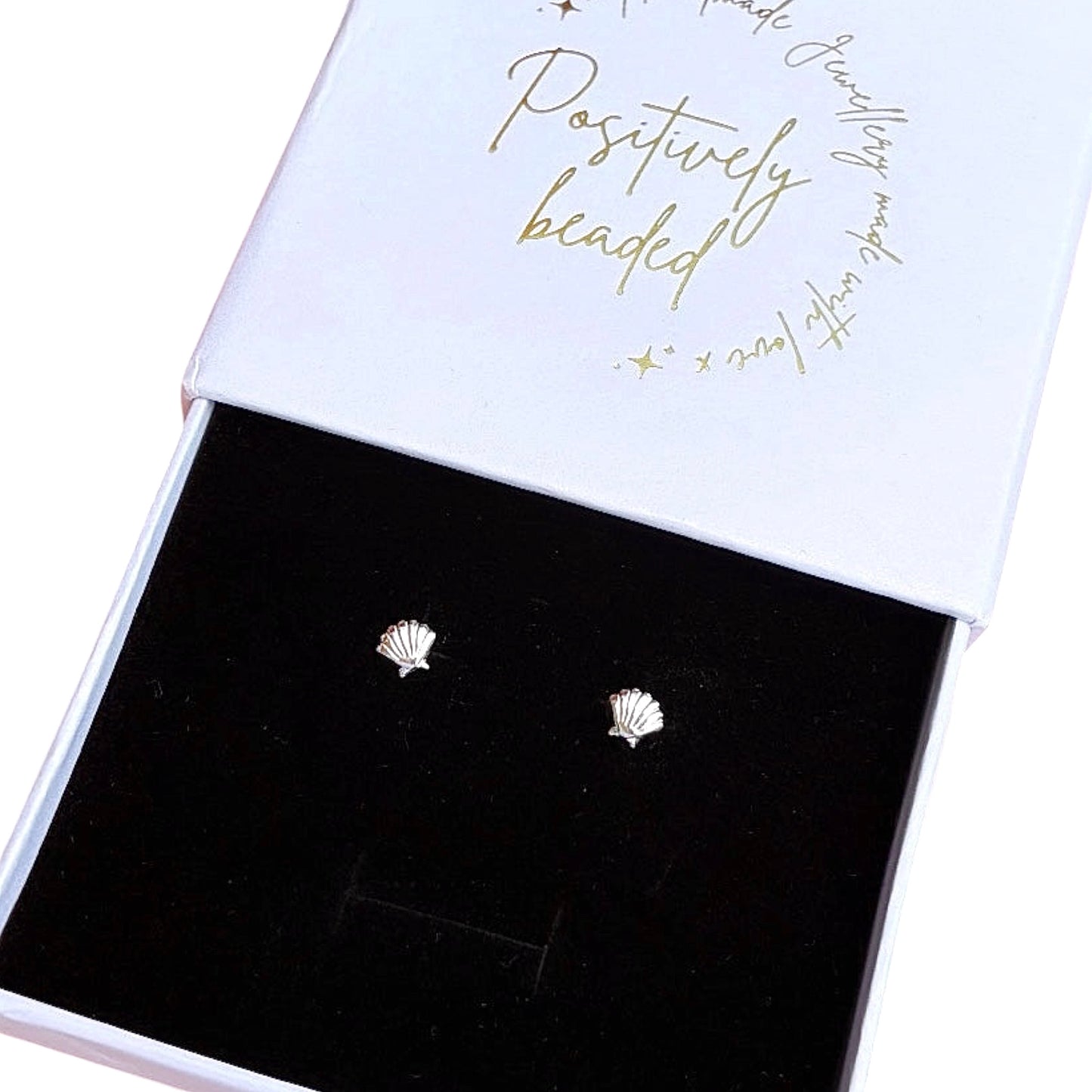 Sterling Silver Shell Studs