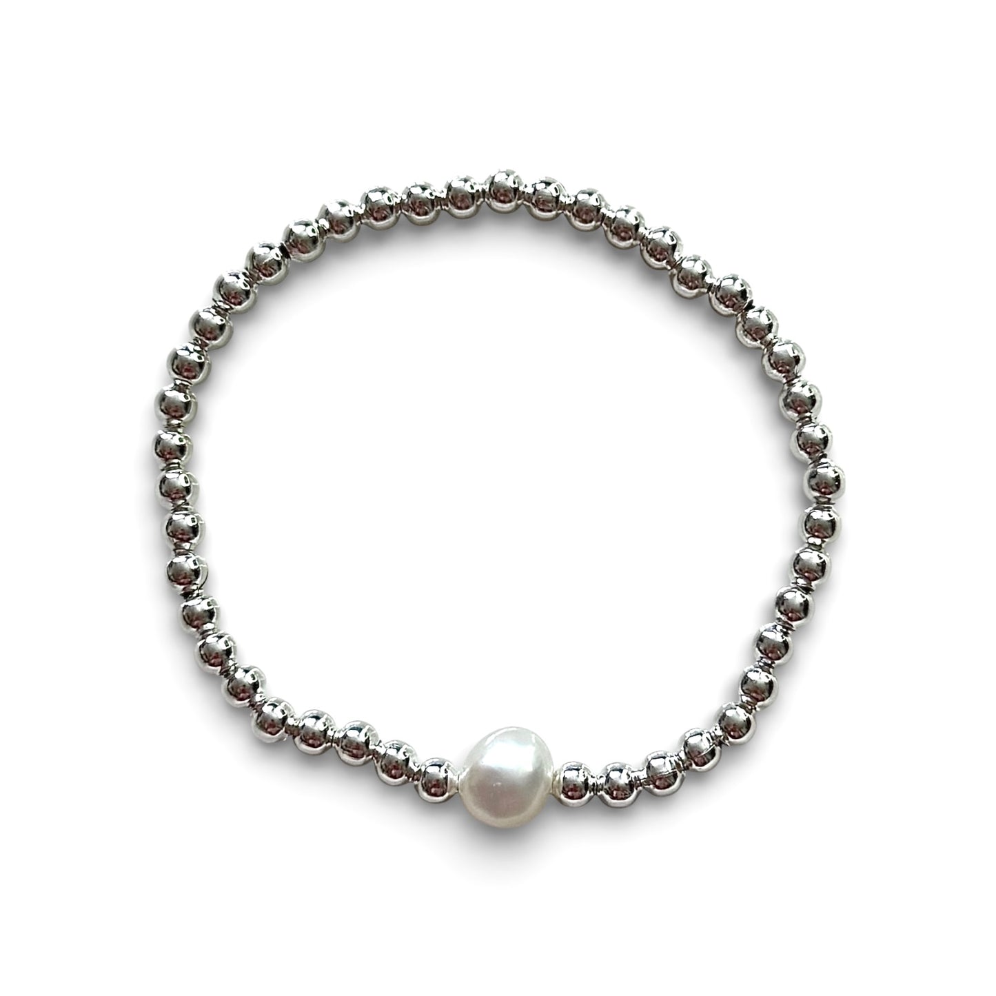 Simple Pearl Beaded Bracelet