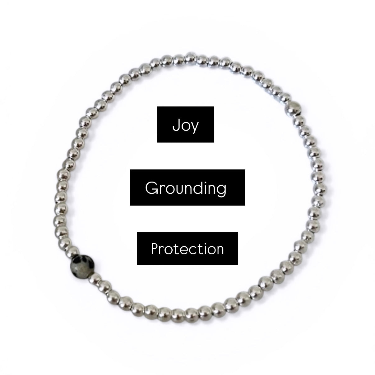 Dalmatian Jasper Stacking Bracelet