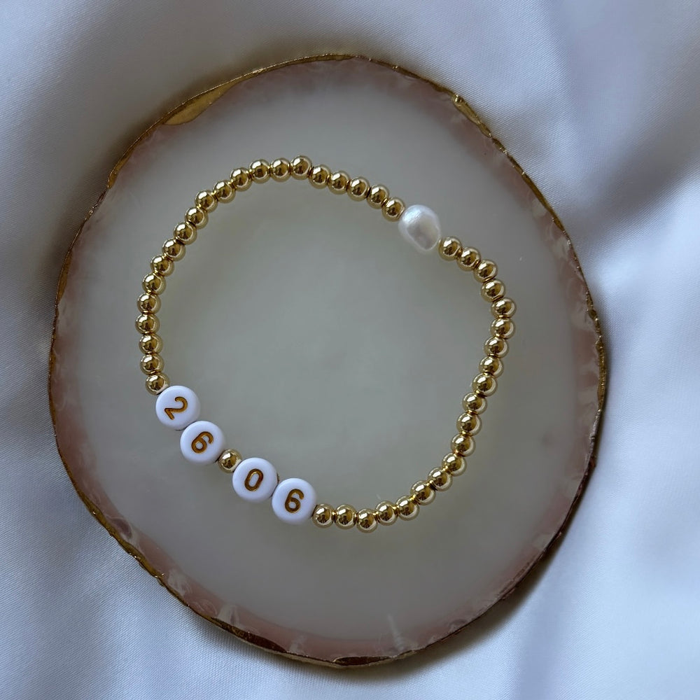 
                      
                        Golden number bracelet
                      
                    