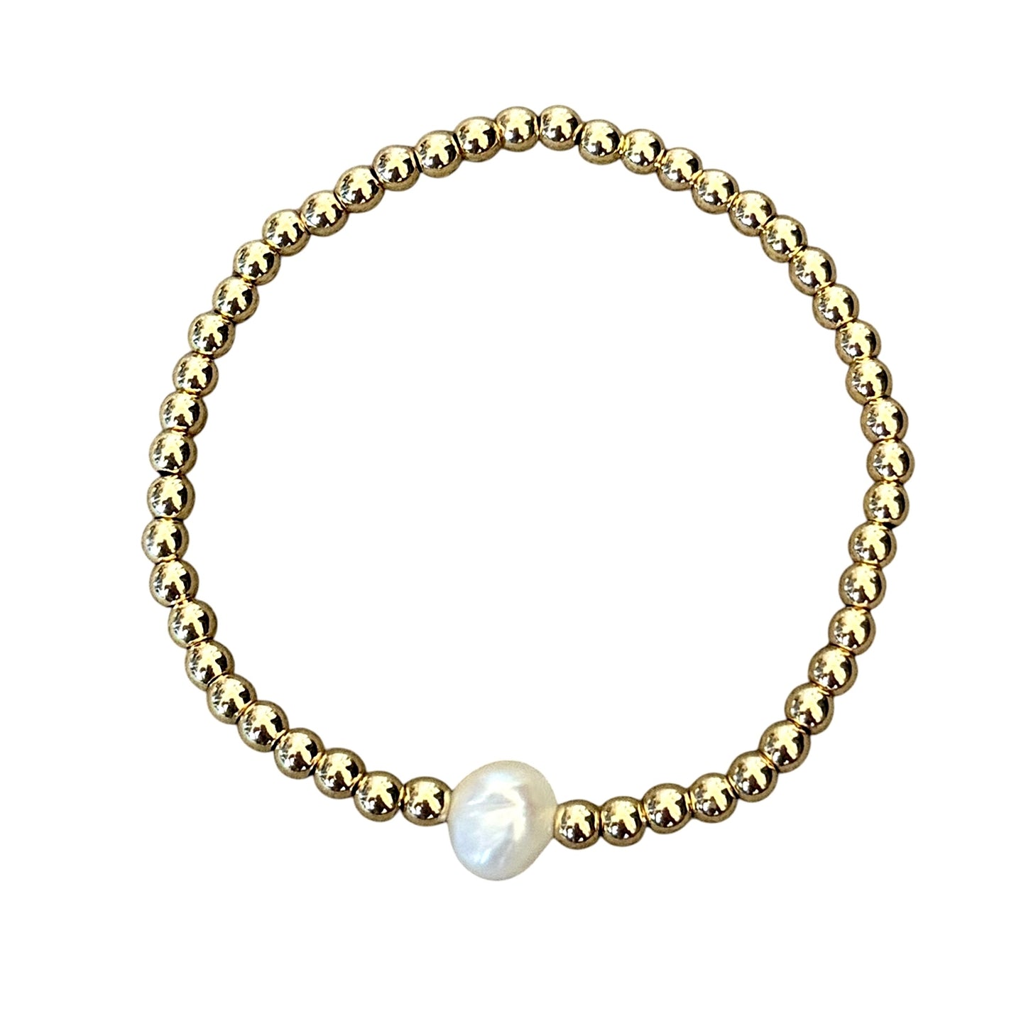 Simple Pearl Beaded Bracelet