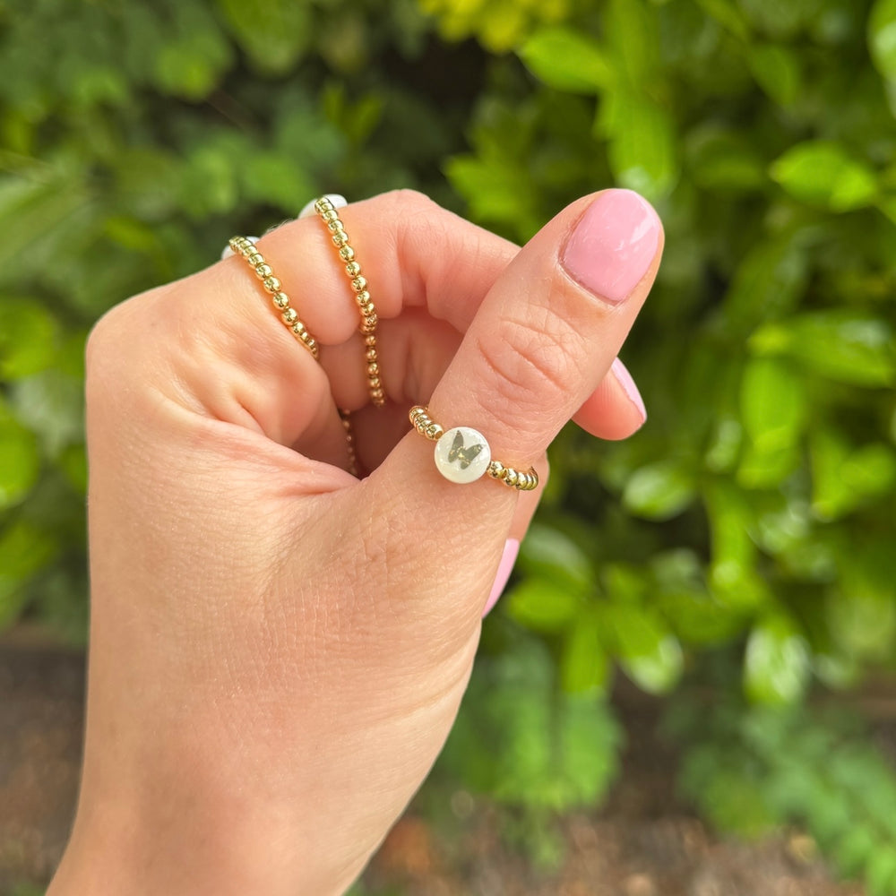 
                      
                        Freshwater Pearl Symbol Ring - Positively Beaded
                      
                    