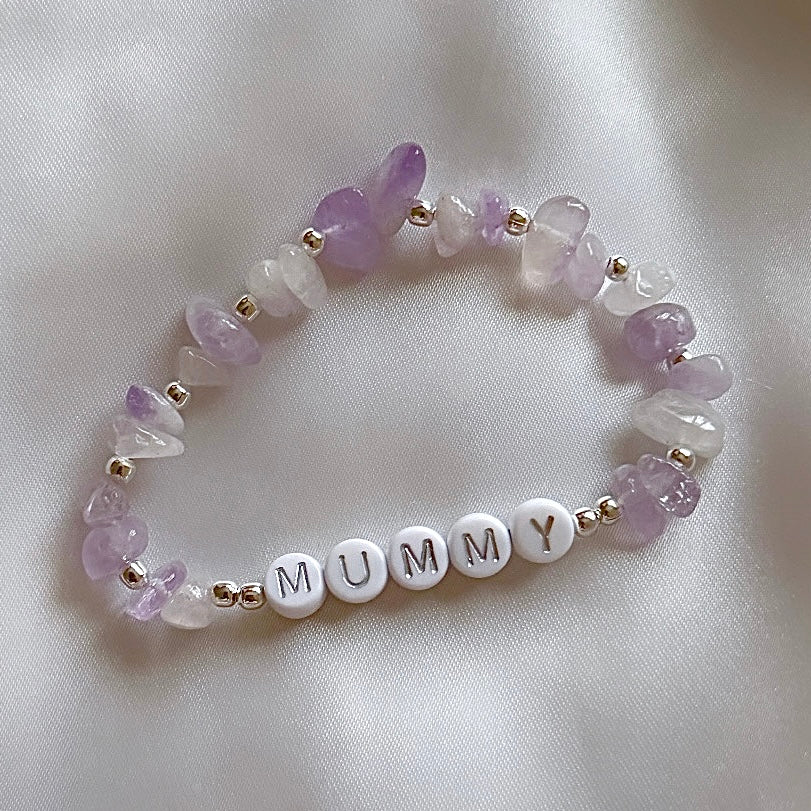 
                      
                        Lilac cape amethyst personalised bracelet
                      
                    