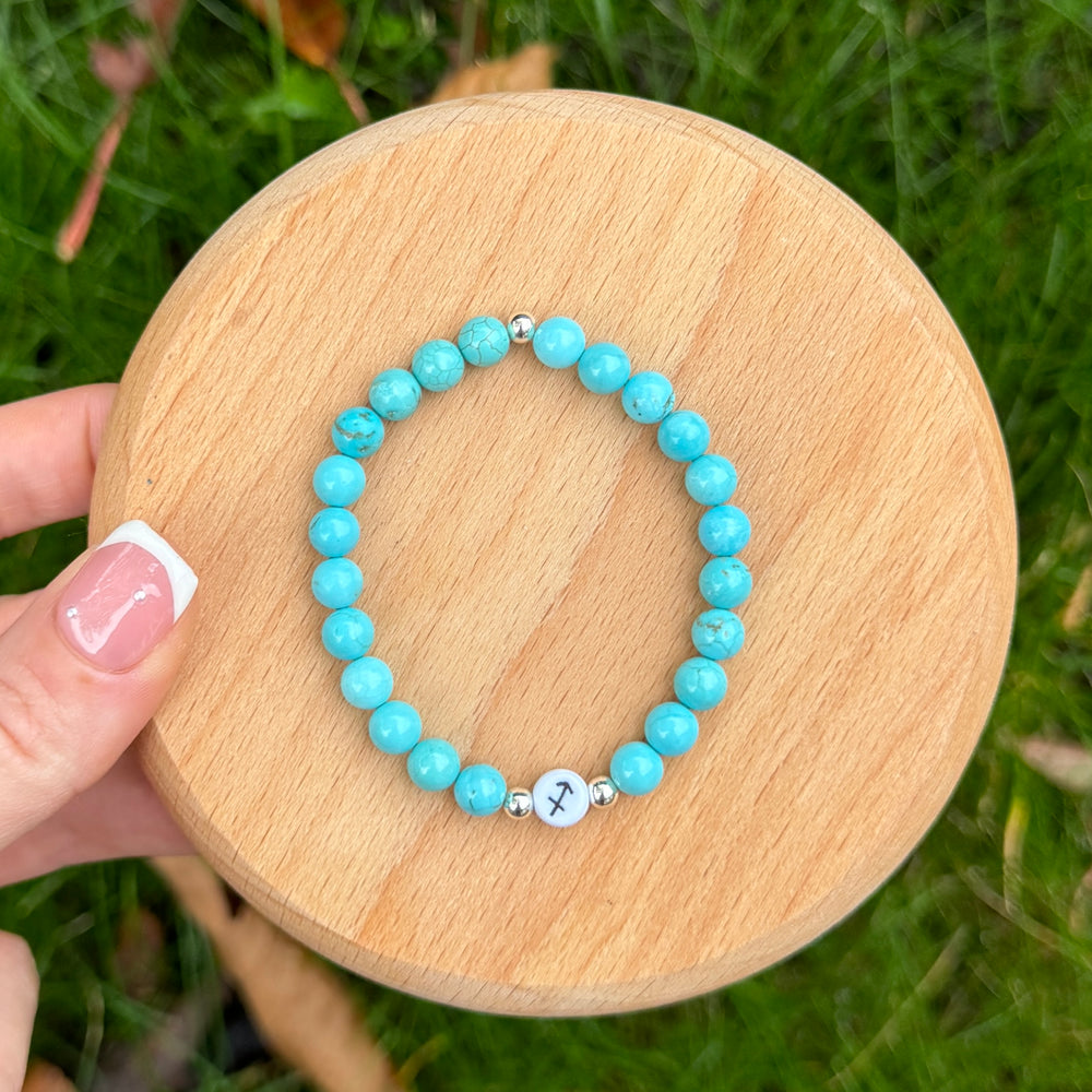 Horoscope symbol crystal bracelet