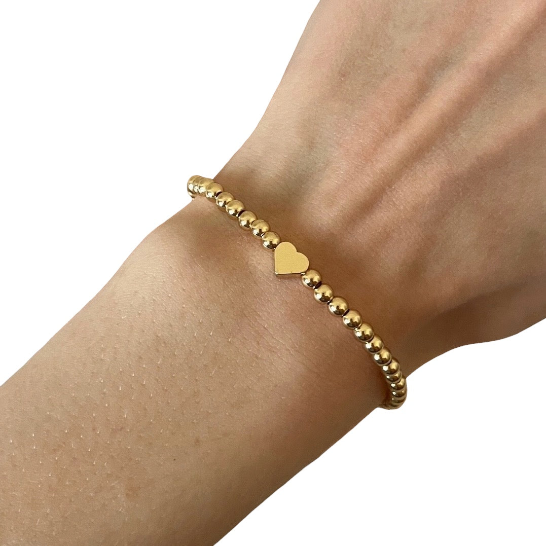 Simple Gold Heart Bracelet