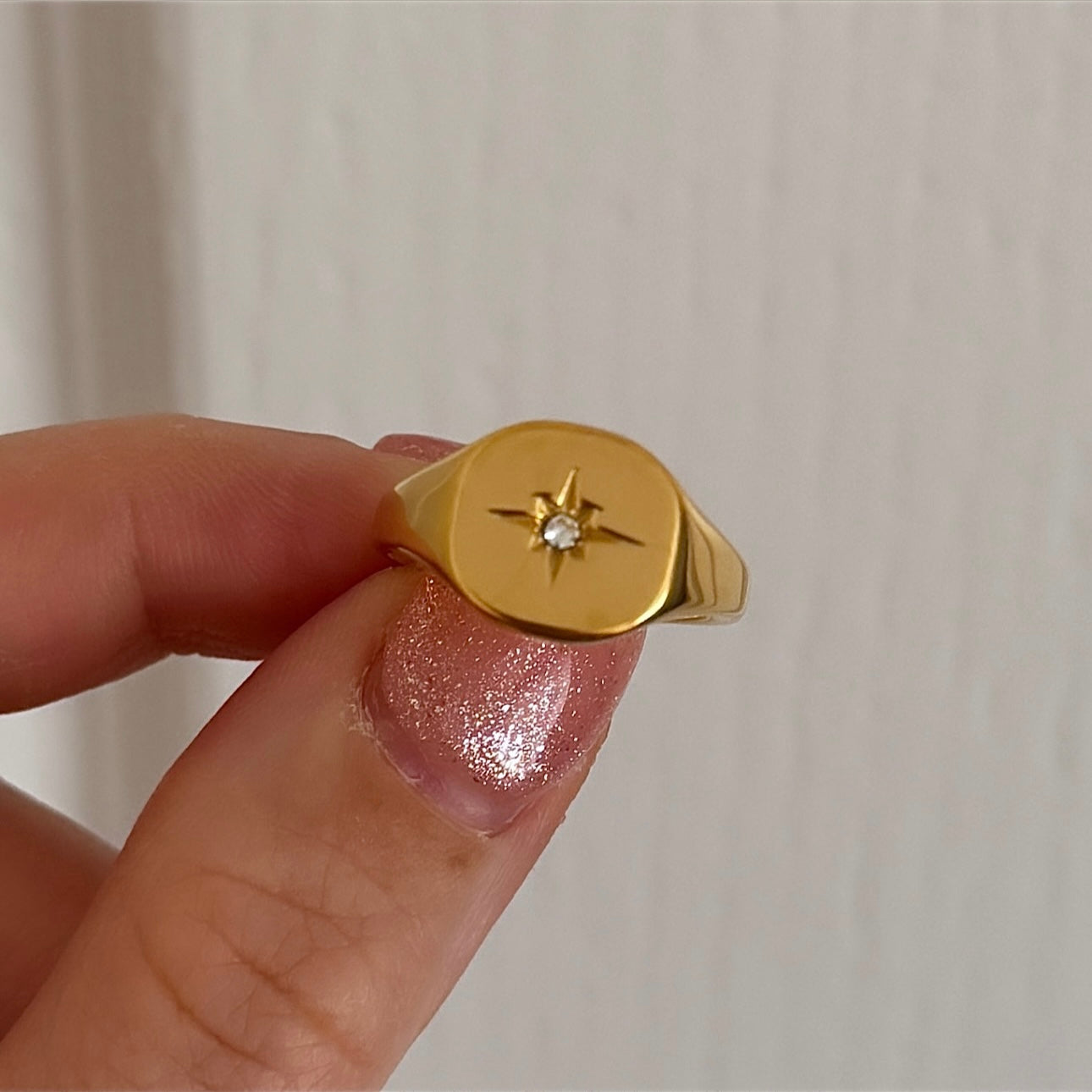 The Celeste Star Signet Ring - Positively Beaded