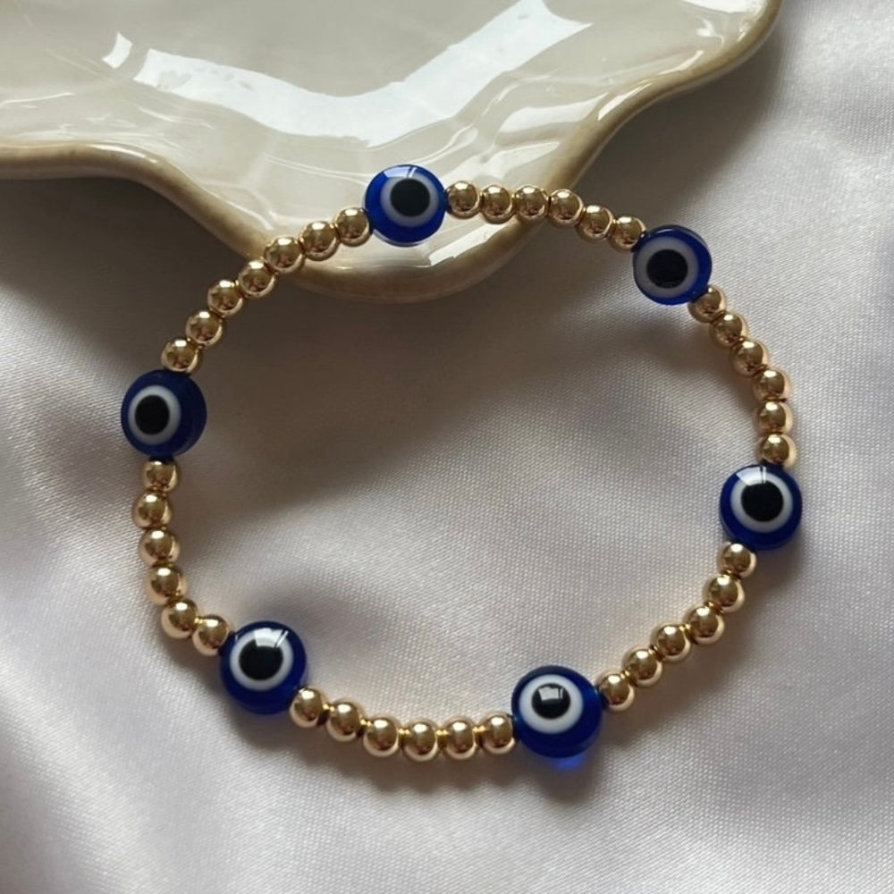 
                      
                        4mm multi eye bead bracelet - Positively Beaded
                      
                    