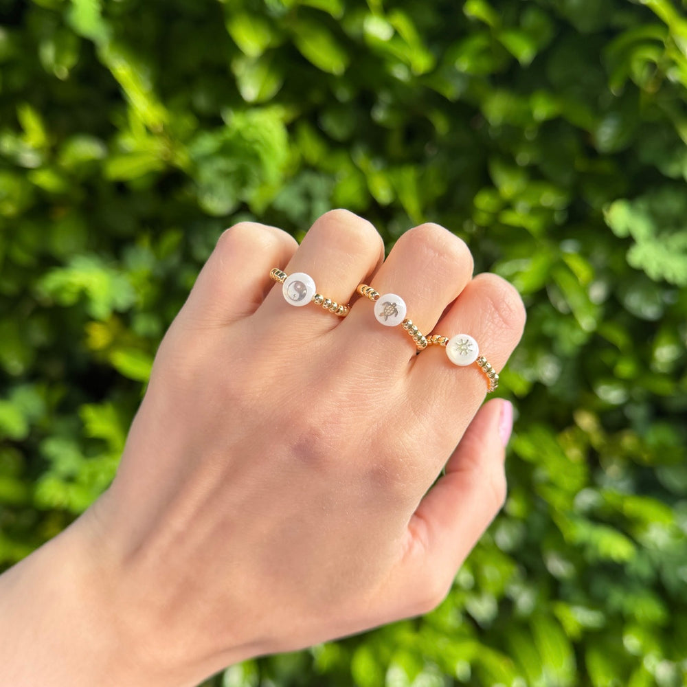 
                      
                        Freshwater Pearl Symbol Ring - Positively Beaded
                      
                    
