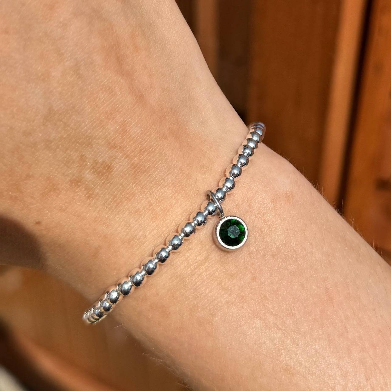Luxe Classic Birthstone Bracelet - 925 Sterling Silver - Positively Beaded