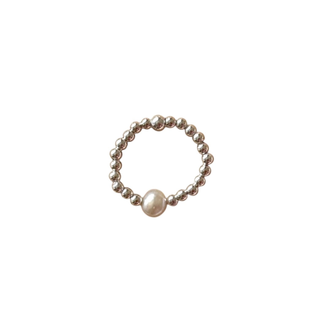 Silver Freshwater Pearl Ring