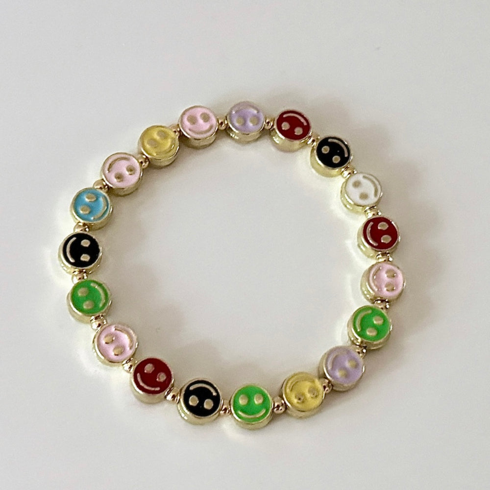 Colour pop smiley bracelet