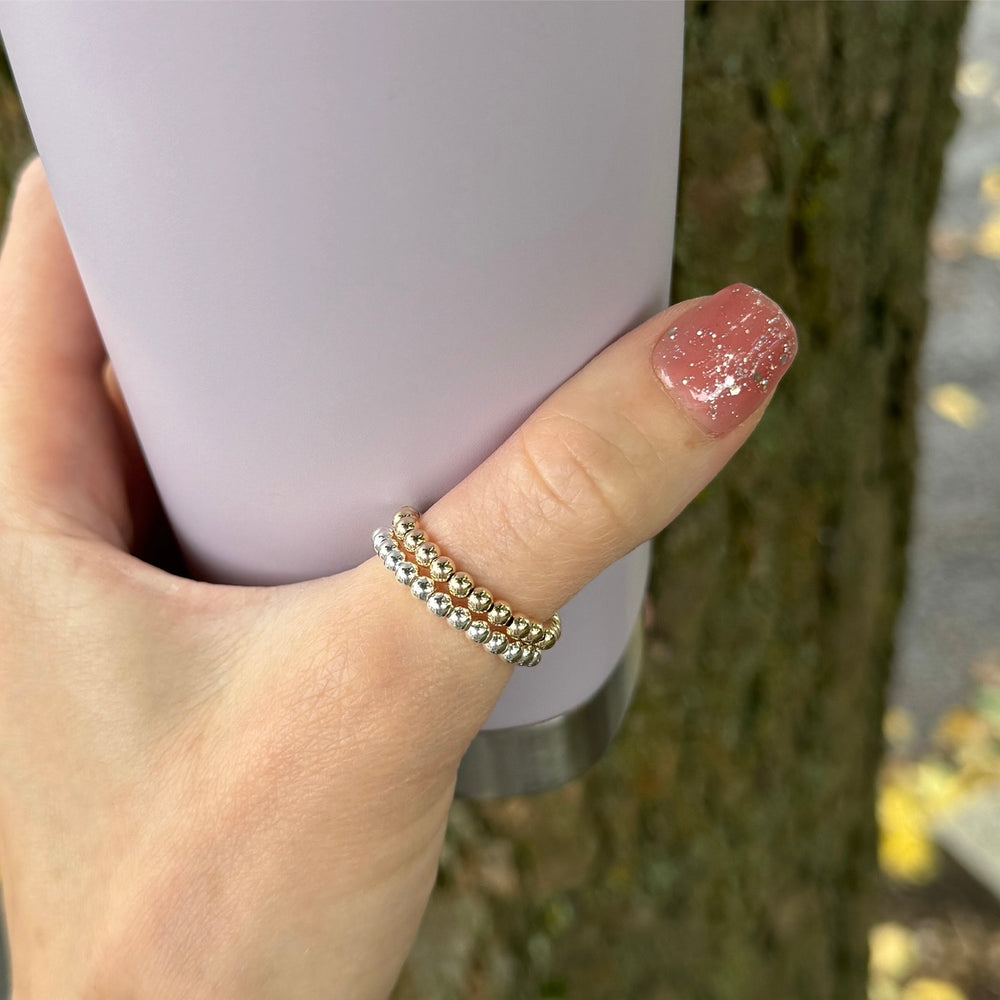 
                      
                        Dainty gold filled beaded ring
                      
                    