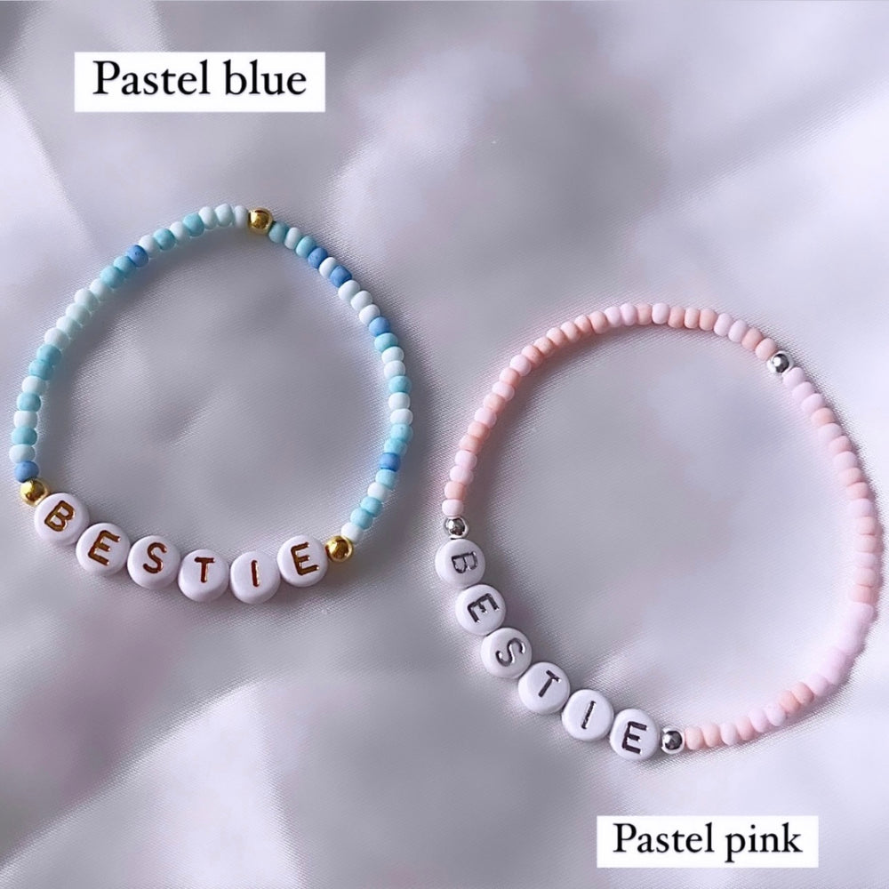 
                      
                        Pastel colour spectrum beaded friendship bracelet
                      
                    