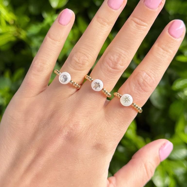 
                      
                        Freshwater Pearl Symbol Ring - Positively Beaded
                      
                    