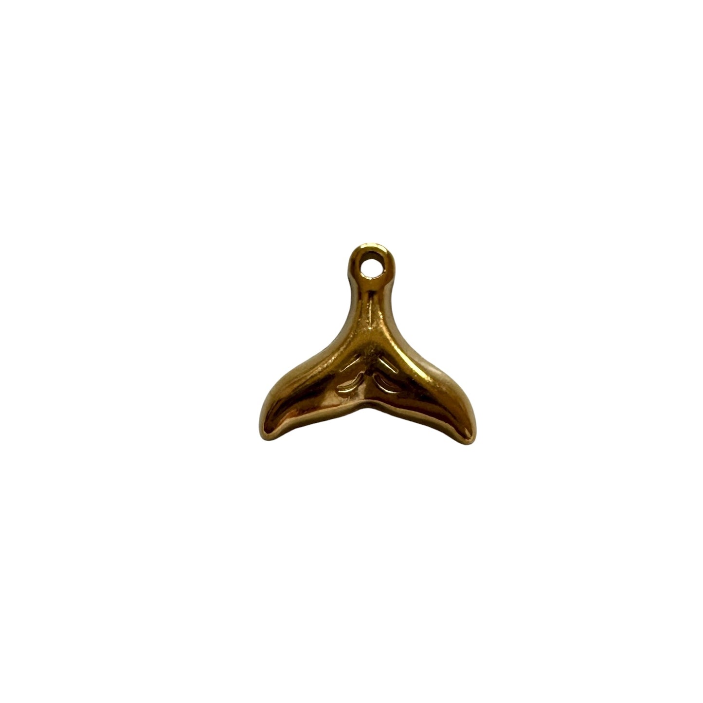 Gold Whale Tail Charm