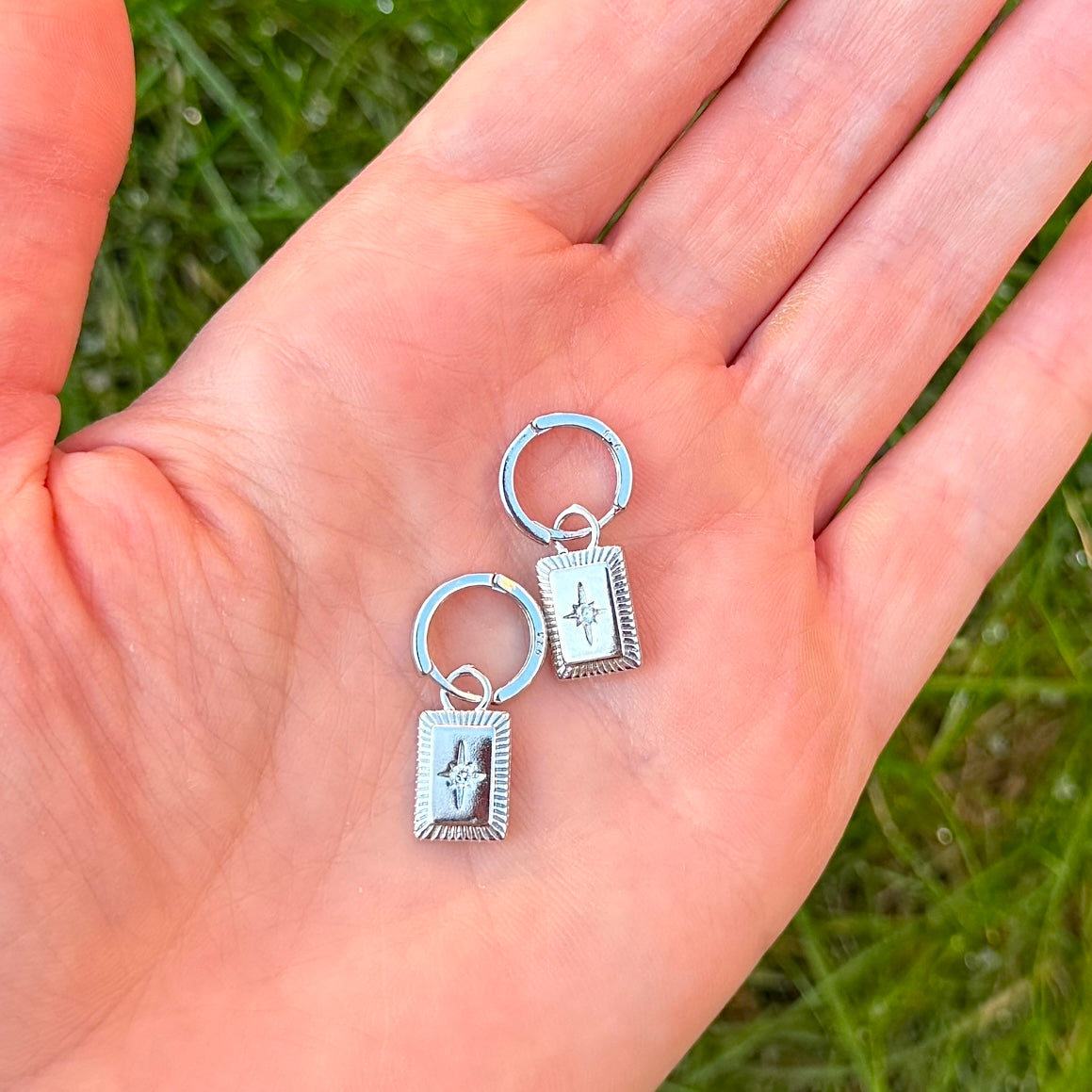 The starcrossed charm earrings - Positively Beaded