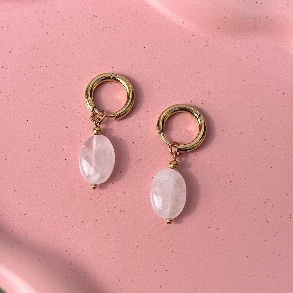 
                      
                        Natural Stone Drop Earrings - Positively Beaded
                      
                    