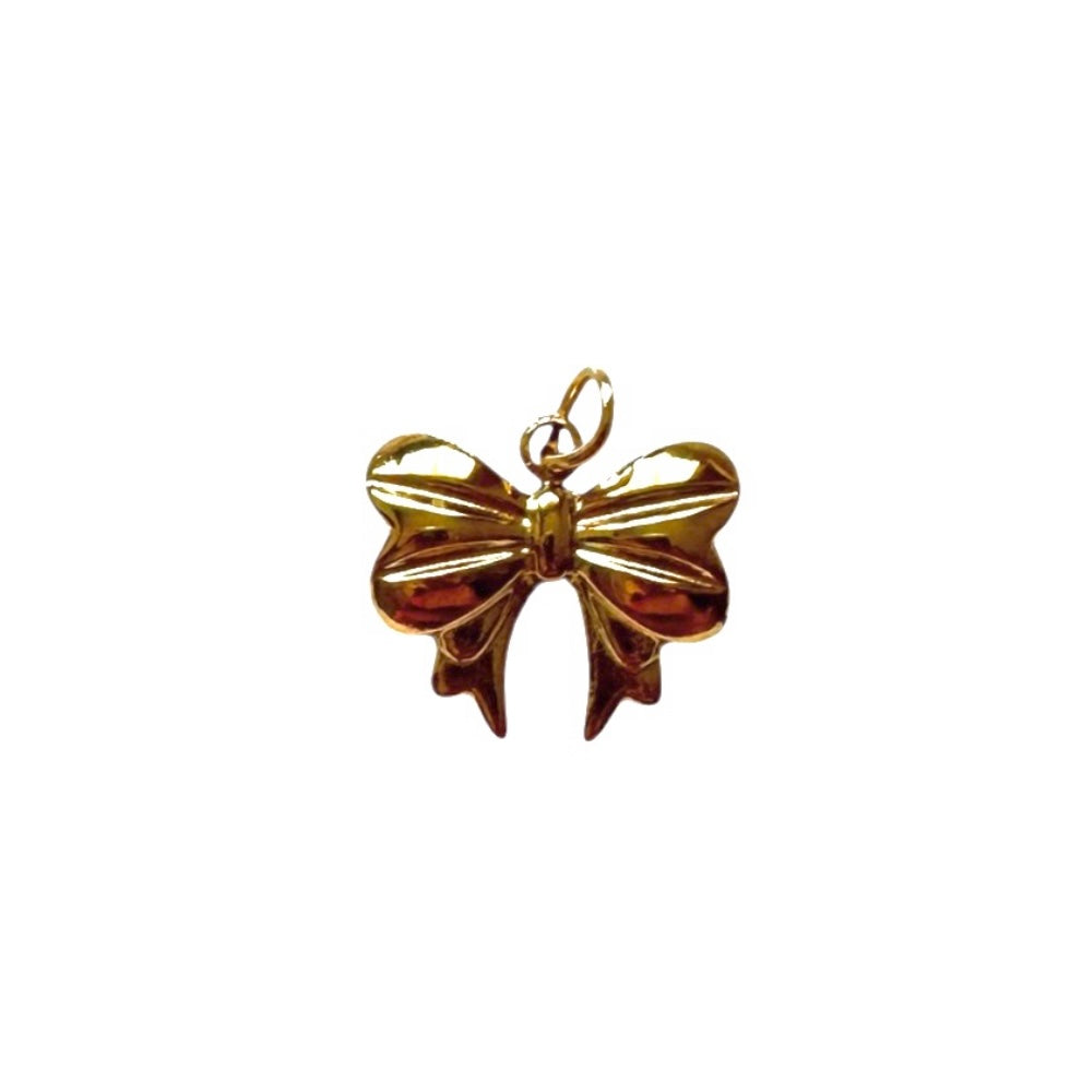 Gold Coquette Bow Charm