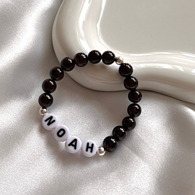 
                      
                        Kids' Personalised Garnet Crystal Bracelet - Positively Beaded
                      
                    