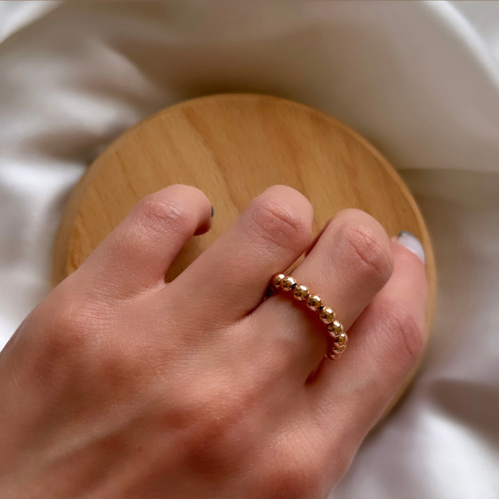 Chunky rose gold plated ring