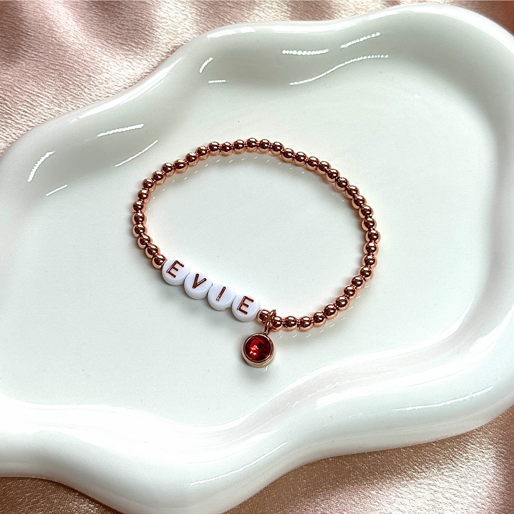 
                      
                        Personalised Classic Birthstone Bracelet - Positively Beaded
                      
                    