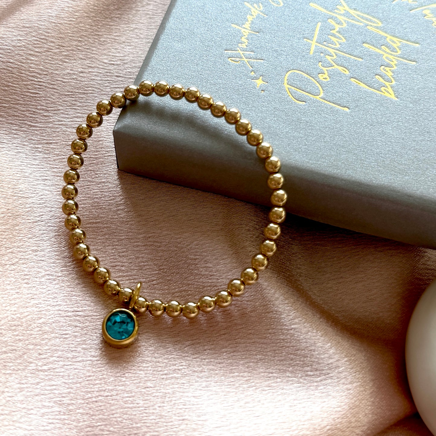 Luxe Classic Birthstone Bracelet - 14kt Gold Filled - Positively Beaded