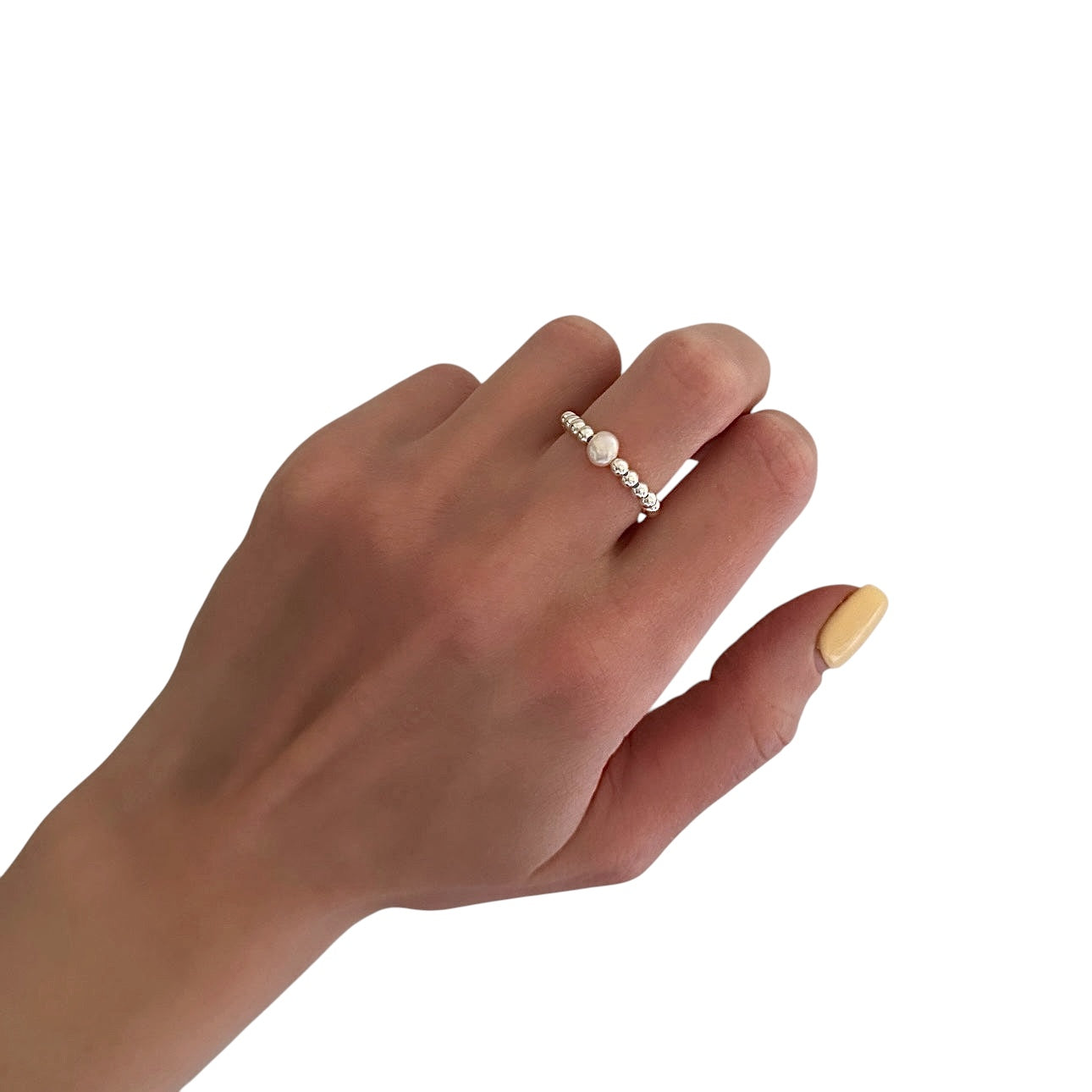 Silver Freshwater Pearl Ring