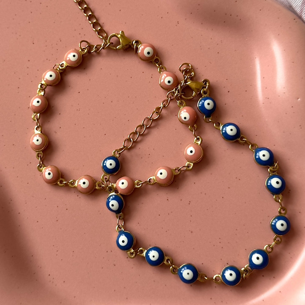 Mini Eye Chain Bracelet - Positively Beaded